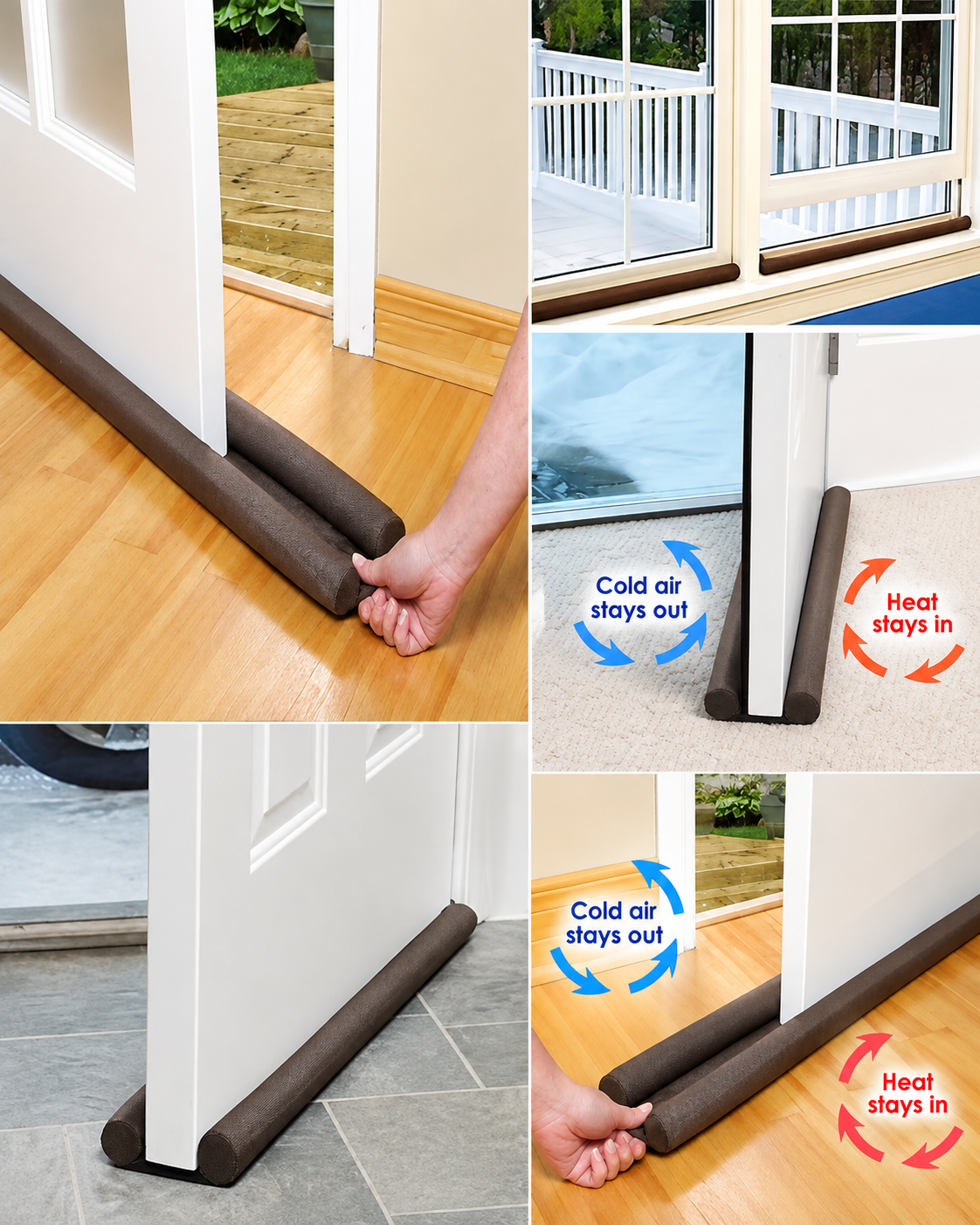 Double Door Draft Stopper – Draft Guard & Door Seal