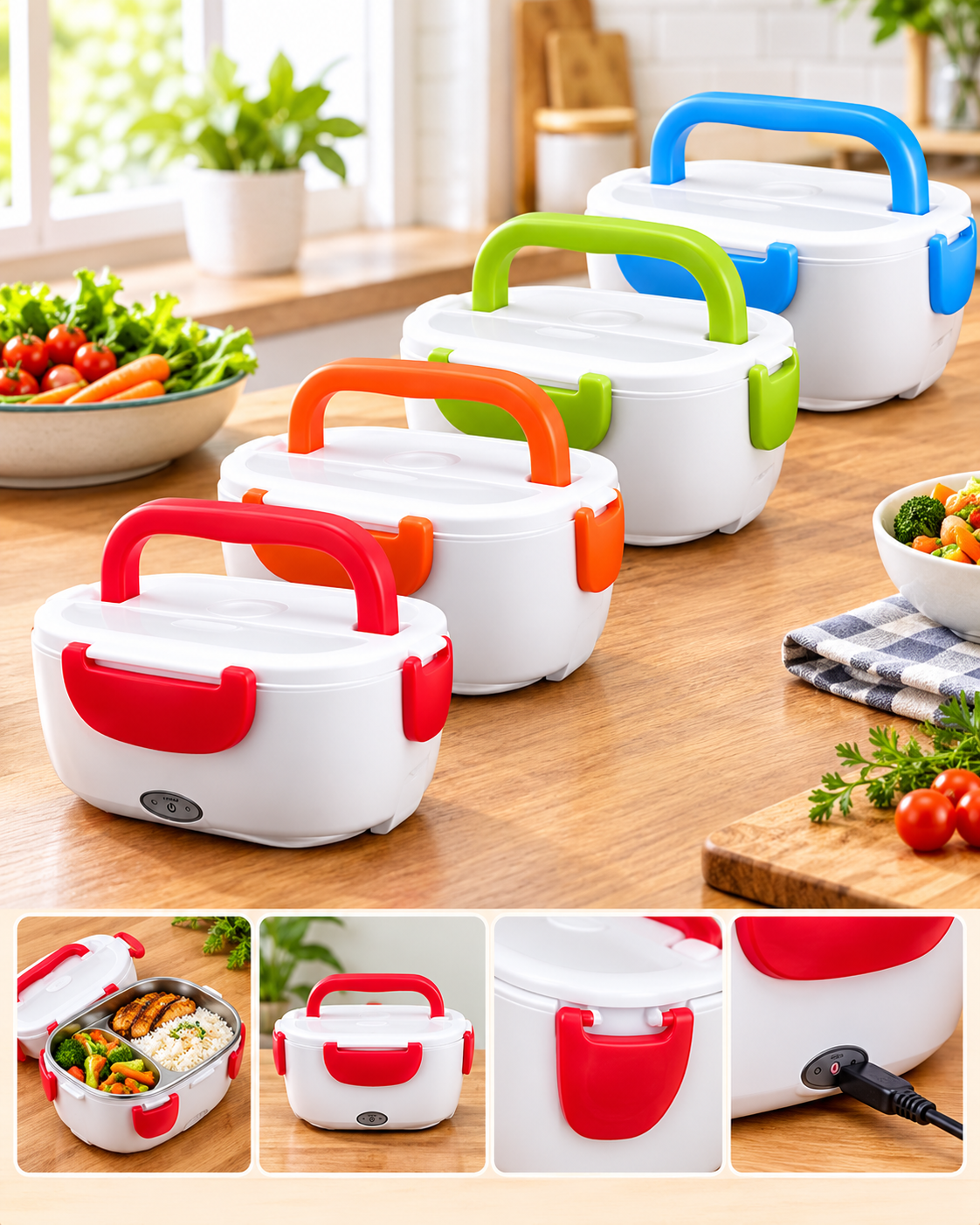 Electric Lunch Box – Portable Food Warmer with Leak-Resistant Design