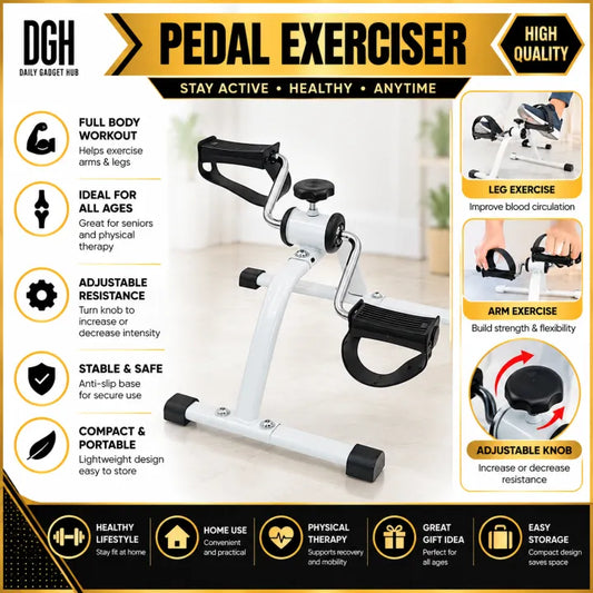 Mini Fitness Bike Cycle– Portable Pedal Exerciser for Home &amp; Office