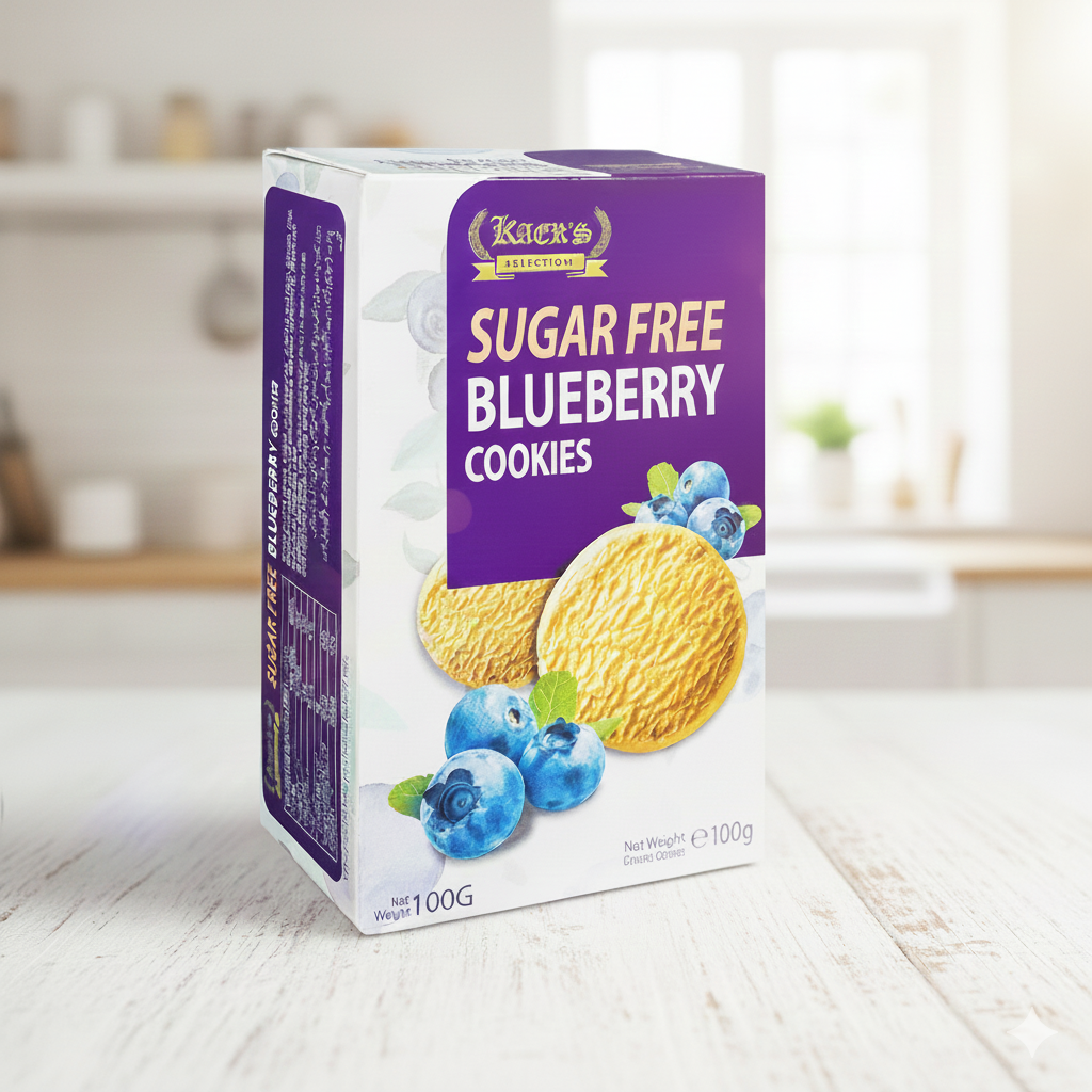 Sugar Free Blue Berry Cookies-100g
