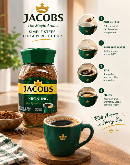 Jacobs Krönung Instant Coffee – Rich Aroma