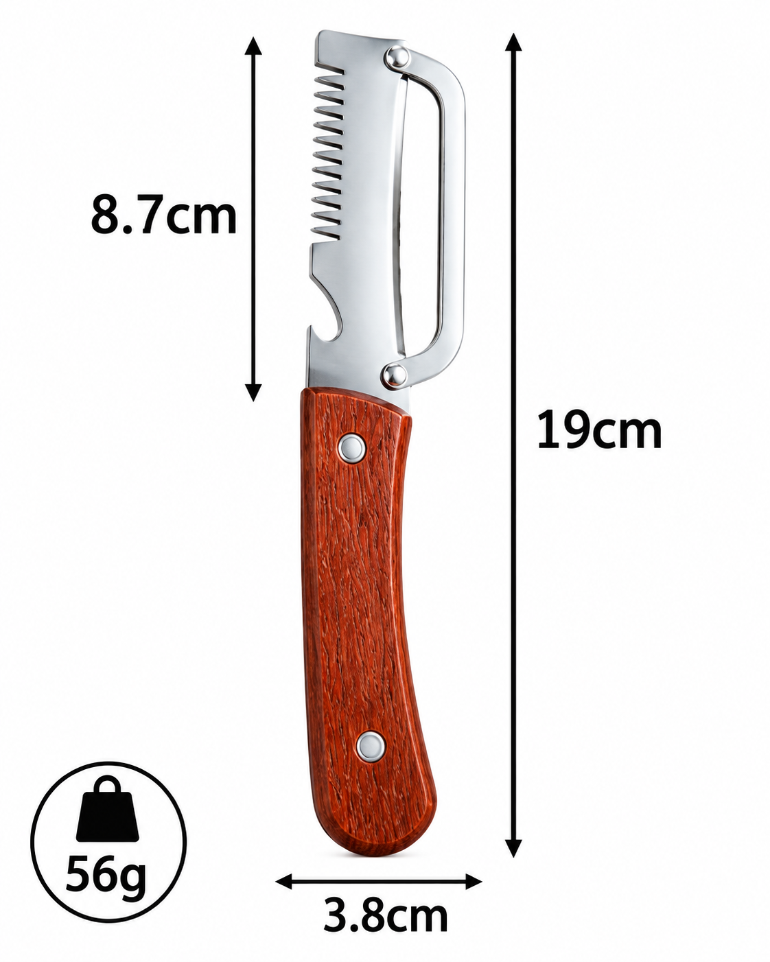 4-in-1 Stainless Steel Vegetable Peeler & Kitchen Tool