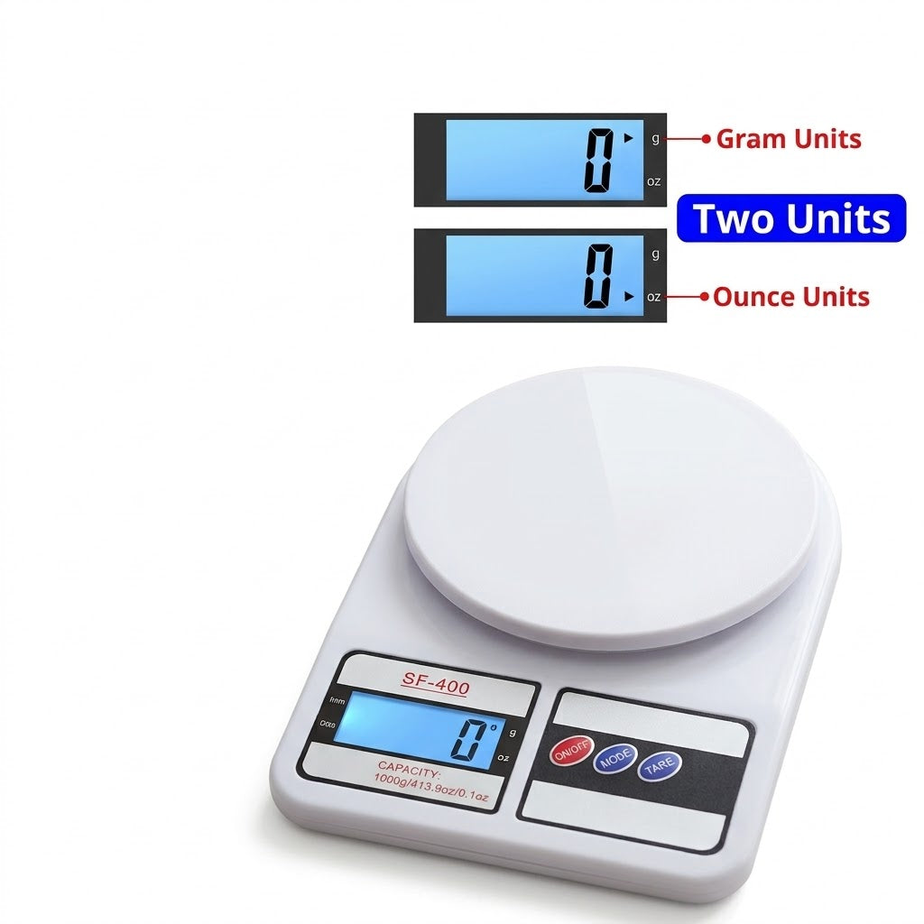 Digital Kitchen Scale SF-400 – 10KG Electronic Food Weighing Scale
